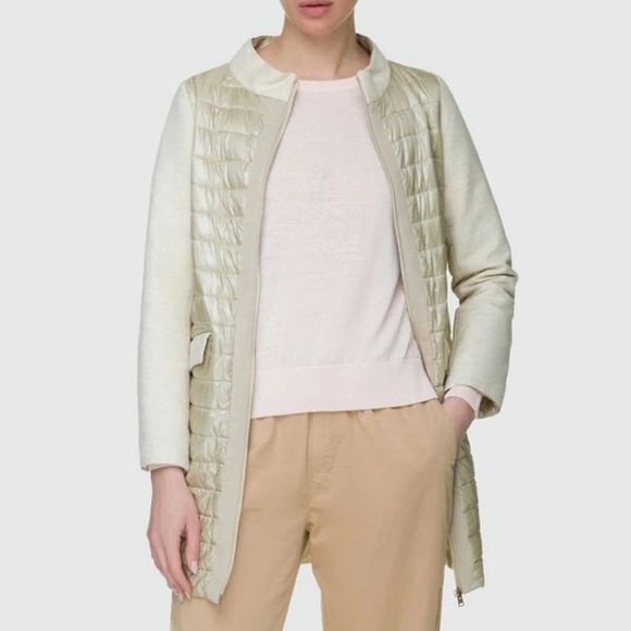 Herno mixed material puffer jacket